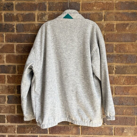 Vintage Westside Connection￼ Reversible Sweatshirt Jacket Gray Teal Womens Large - Picture 4 of 10